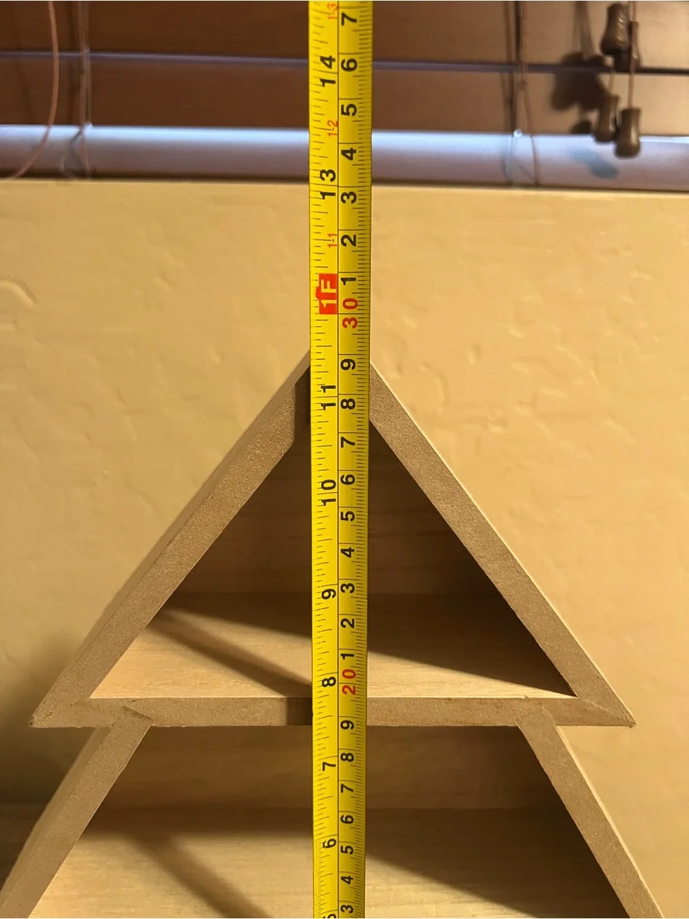 Target Bullseye Christmas Tree Holiday Wood Display Wall Shelf NWT